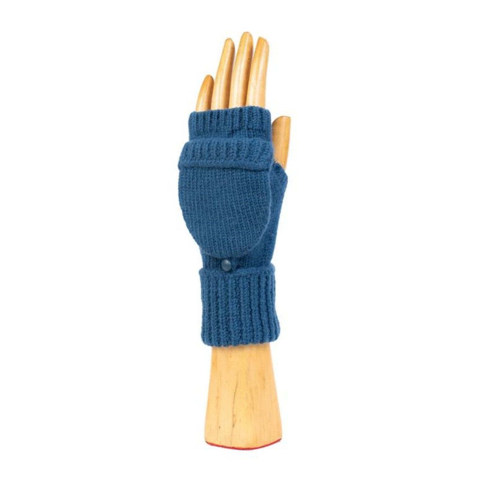 Cashmere and Wool Fingerless Glove with Hood