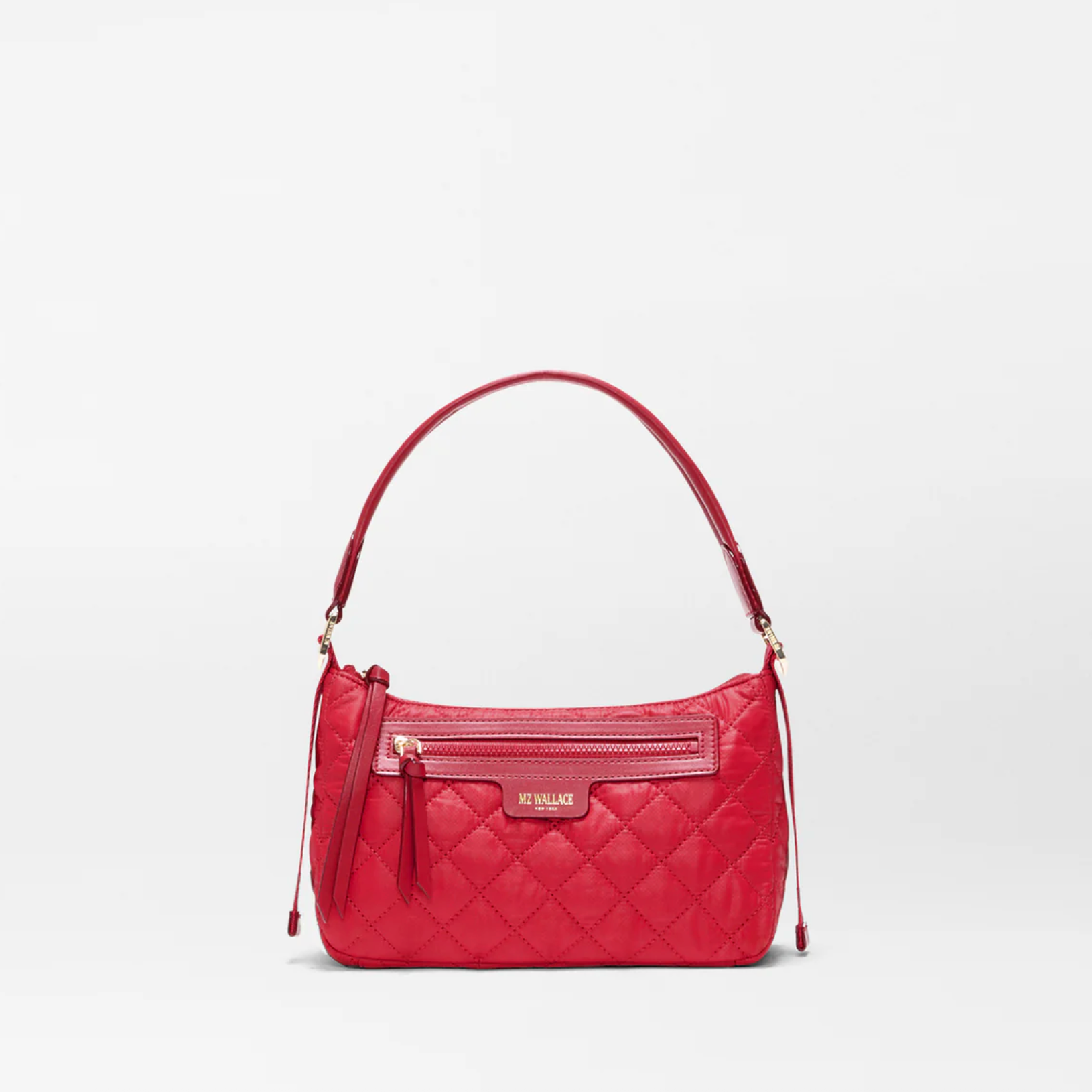 MZ WALLACE Small Park Shoulder Bag in Apple Red - Big Bag NY