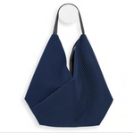 InZu Bevel Tote in Blue - Big Bag NY