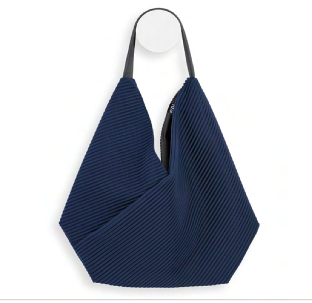 InZu Bevel Tote in Blue - Big Bag NY