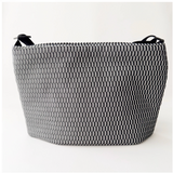 Large Pochette DEEP in Black and White Mesh