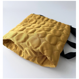 Pochette Square DEEP in Yellow Emboss Dot
