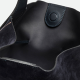 Gianni Chiarini Sienna Suede Tote Bag in Navy  - Big Bag NY