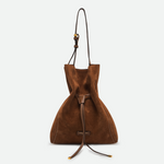 Gianni Chiarini Sienna Suede Tote Bag in Cognac - Big Bag NY