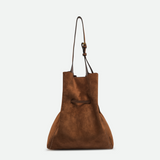 Gianni Chiarini Sienna Suede Tote Bag in Cognac - Big Bag NY