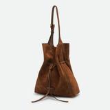 Gianni Chiarini Sienna Suede Tote Bag in Cognac - Big Bag NY