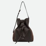 Gianni Chiarini Sienna Suede Tote Bag in Espresso - Big Bag NY