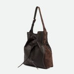 Gianni Chiarini Sienna Suede Tote Bag in Espresso - Big Bag NY