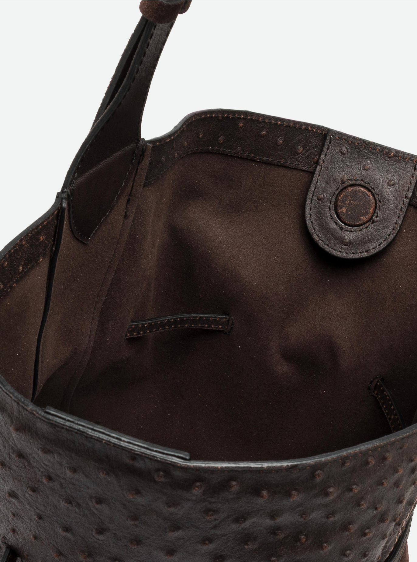 Gianni Chiarini Sienna Suede Tote Bag in Espresso - Big Bag NY