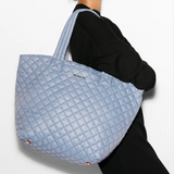 MZ Wallace Medium Metro Tote Deluxe Stone Blue - Big Bag NY