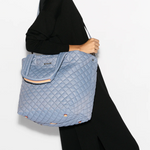 MZ Wallace Medium Metro Tote Deluxe Stone Blue - Big Bag NY