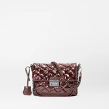 MZ Wallace Small Crosby Lock Crossbody Bordeaux Lacquer - Big Bag NY