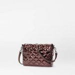 MZ Wallace Small Crosby Lock Crossbody Bordeaux Lacquer - Big Bag NY