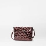 MZ Wallace Small Crosby Lock Crossbody Bordeaux Lacquer - Big Bag NY