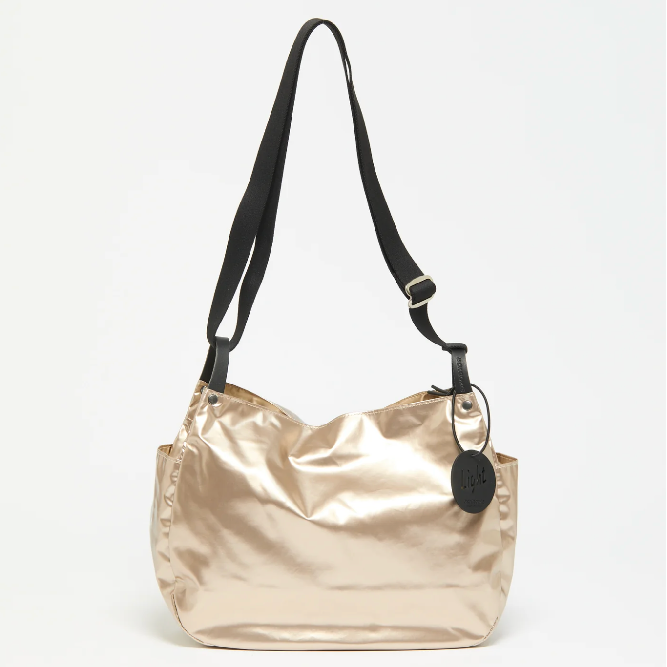 Jack Gomme Original Light MAEL Crossbody Hobo Bag in Nacre - Big Bag NY
