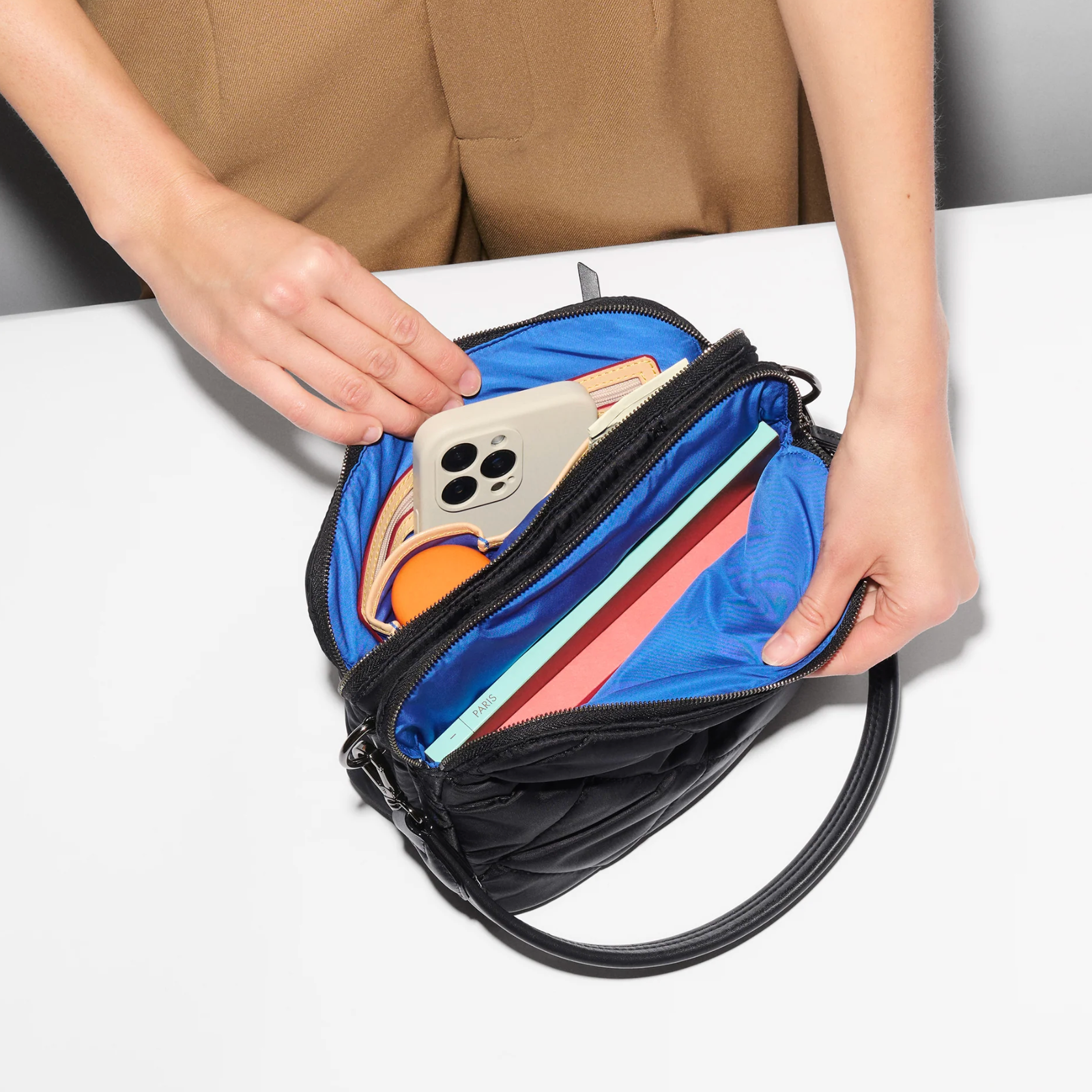 MZ Wallace Madison Crossbody III in Black - Big Bag NY