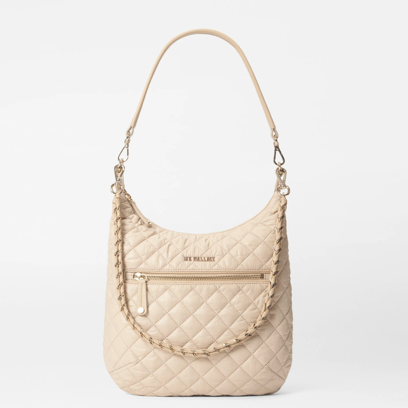 MZ WALLACE Crosby Sienna Shoulder Bag in Buff - Big Bag NY