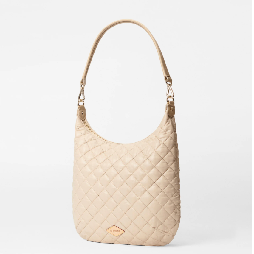 MZ WALLACE Crosby Sienna Shoulder Bag in Buff - Big Bag NY