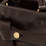 Gianni Chiarini Miranda Brown Top Handle Tote in Espresso - Big Bag NY