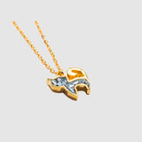 Shana Gulati Black Cat Pendant Necklace - Big Bag NY