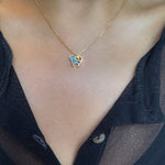 Shana Gulati Black Cat Pendant Necklace - Big Bag NY