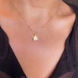 Shana Gulati Turtle Pendant Necklace - Big Bag NY