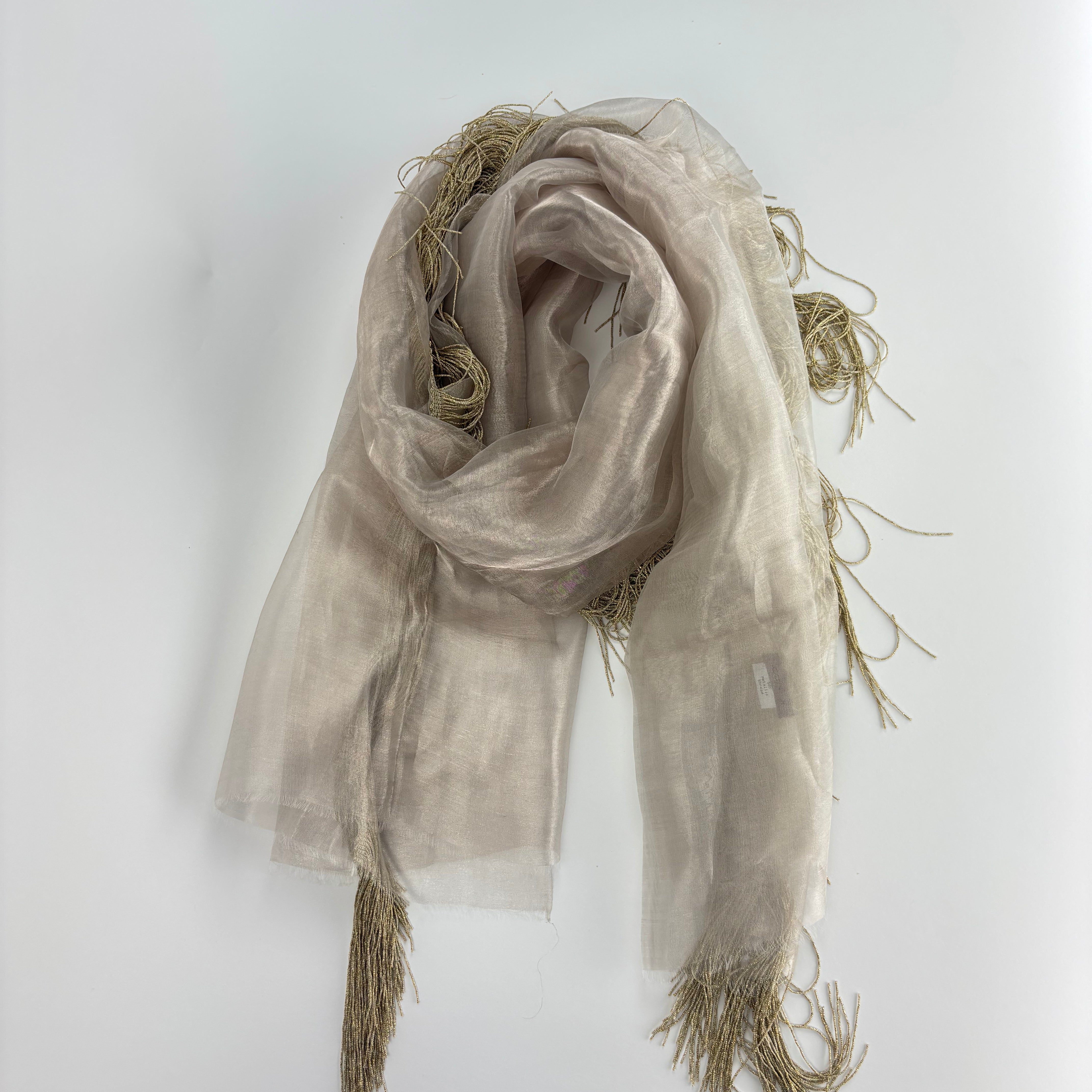 Sheer Fringe Shawl - Big Bag NY