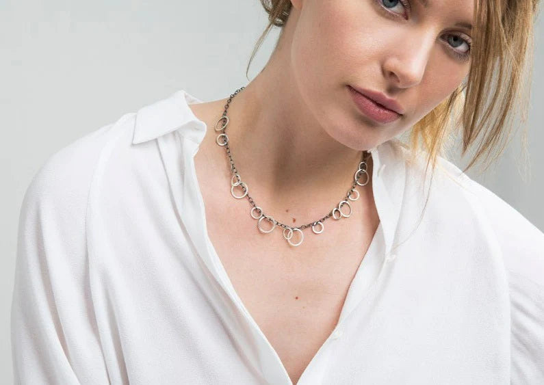 Heather Guidero Circle Bunches Necklace - Big Bag NY