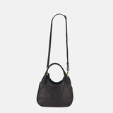 Small LUNA Soft Leather and Suede Flap Hobo Bag - Big Bag NY