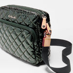 Small Metro Camera Bag in Dark Green Metallic - Big Bag NY