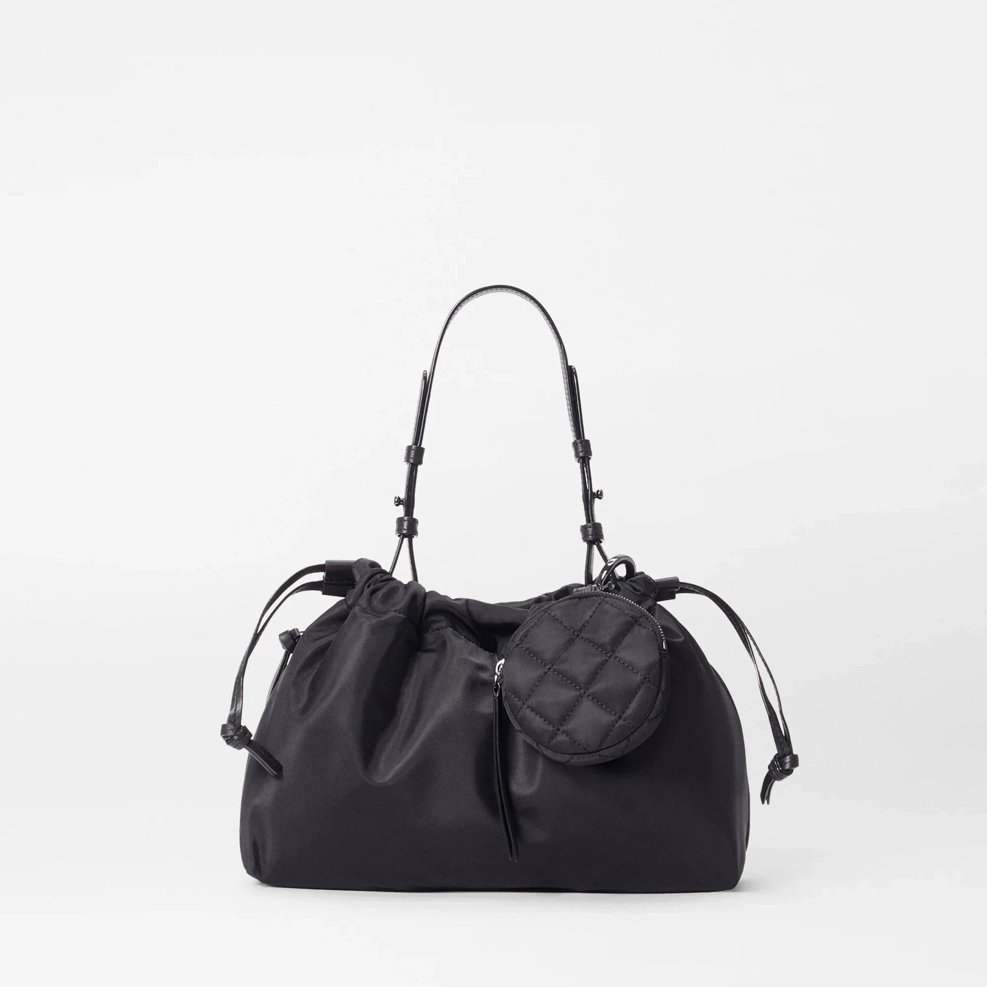 Small Waverly Shoulder in Black - Big Bag NY