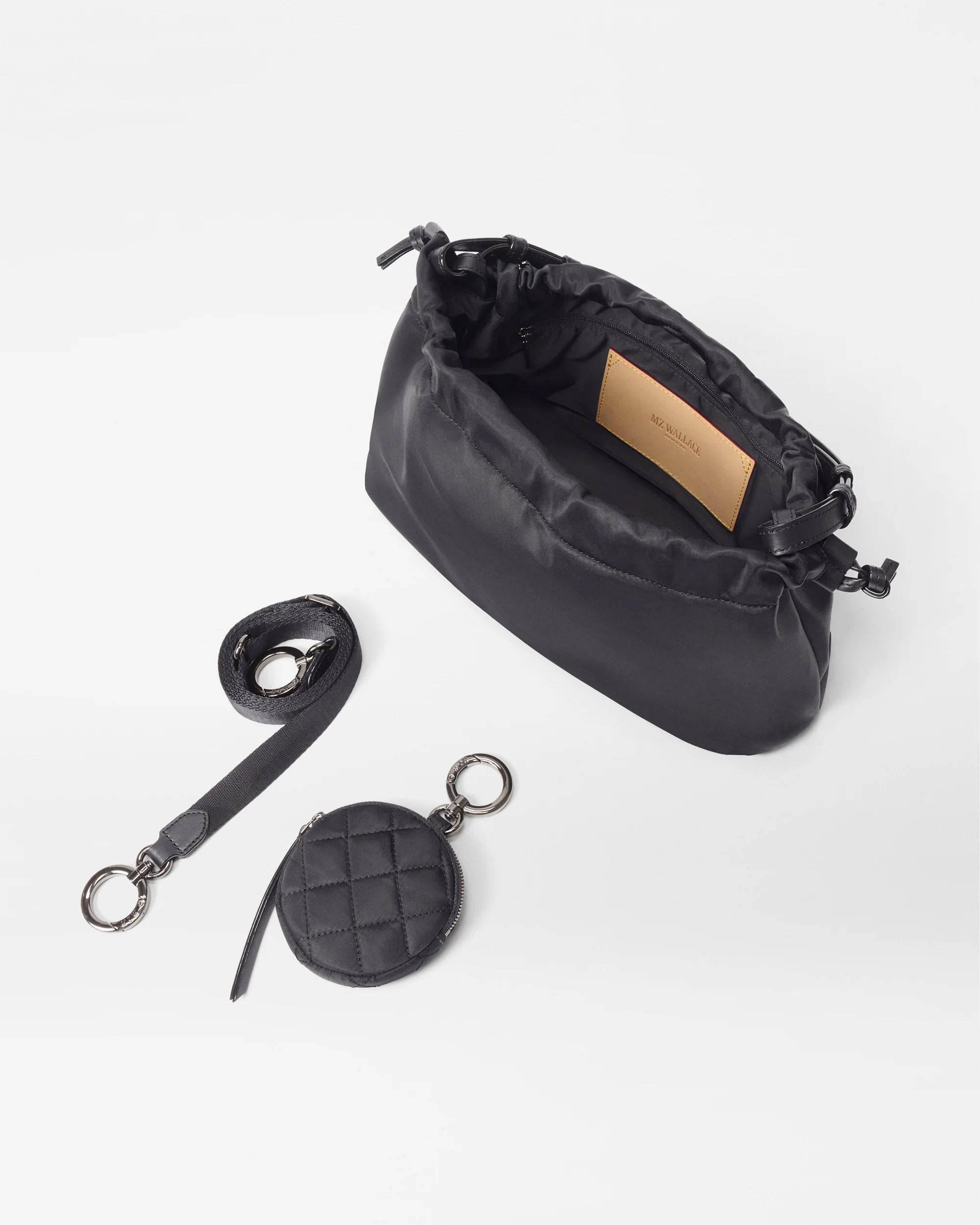 Small Waverly Shoulder in Black - Big Bag NY
