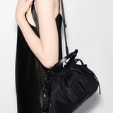 Small Waverly Shoulder in Black - Big Bag NY