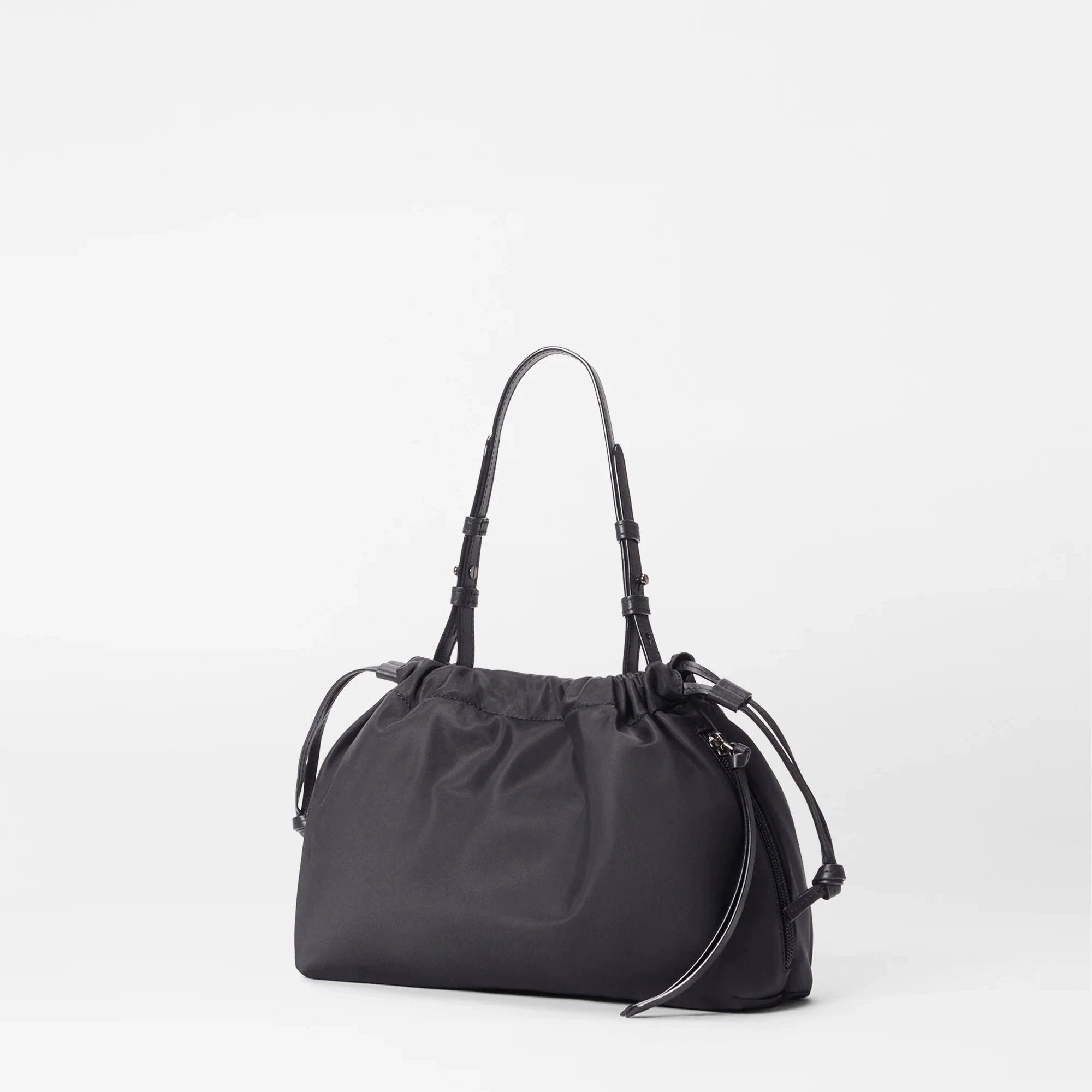 Small Waverly Shoulder in Black - Big Bag NY