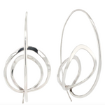 Sterling Silver Extra Large Drawing Earrings - Big Bag NY