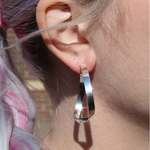 Sterling Silver Medium Twist Hoop Earrings - Big Bag NY