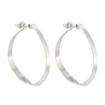 Sterling Silver Small Twist Hoop Earrings - Big Bag NY