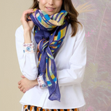 Storiatipic Albane Linen Scarf Bleu - Big Bag NY 