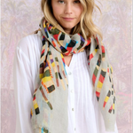 Storiatipic Albane Linen Scarf Gris - Big Bag NY
