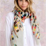 Storiatipic Albane Linen Scarf Gris - Big Bag NY