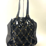 Studded Crossbody Shoulder Bag Black - Big Bag NY