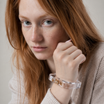 Tanis Bracelet Clear Golden Shadow - Big Bag NY