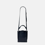 Top Handle Tote Mini Leather Phone Bag Black - Big Bag NY