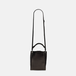 Top Handle Tote Mini Leather Phone Bag Dark Brown- Big Bag NY