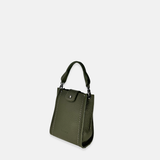 Top Handle Tote Mini Leather Phone Bag Green - Big Bag NY