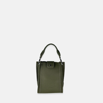 Top Handle Tote Mini Leather Phone Bag Green- Big Bag NY