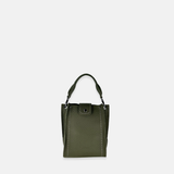 Top Handle Tote Mini Leather Phone Bag Green- Big Bag NY