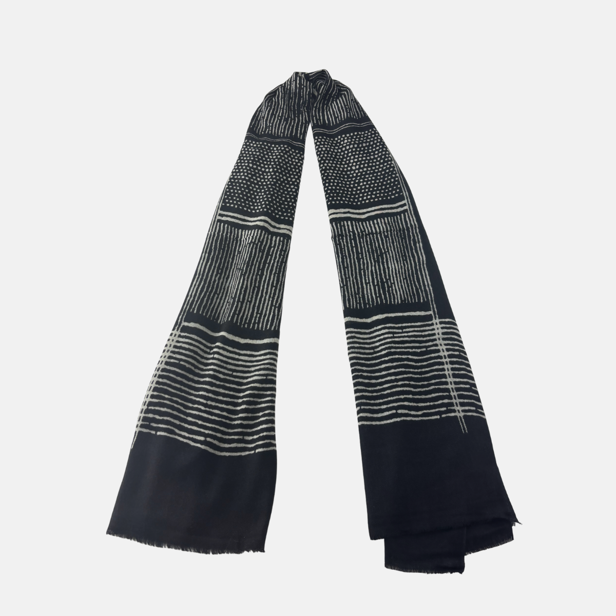Tradition Textiles Mono Stripes Wool Scarf - Big Bag NY