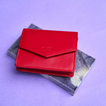 Tusk Gusseted French Wallet red - Big Bag  NY