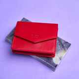 Tusk Gusseted French Wallet red - Big Bag  NY